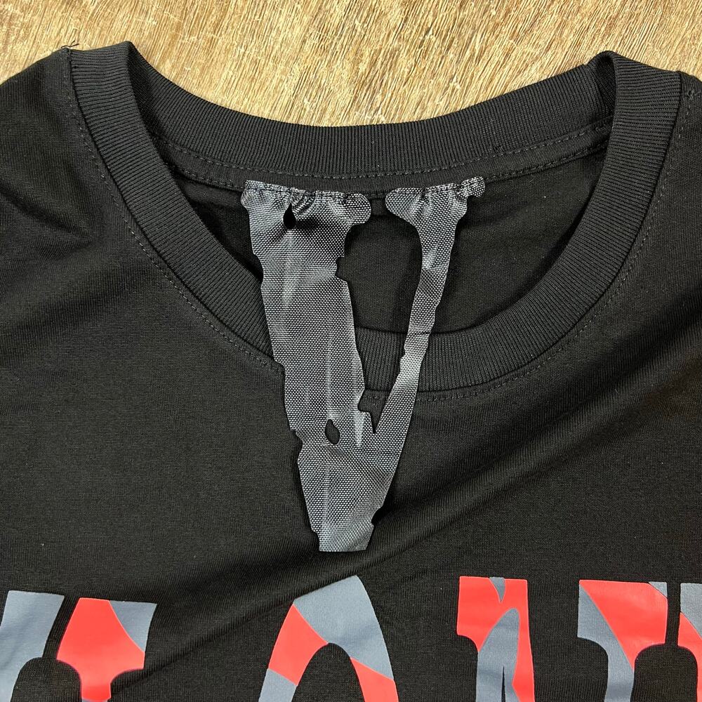 Vlone Staple Classic Red and Black OG T Shirt - Picture 6 of 7